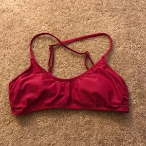 Magenta bralette-style scoop bikini top!